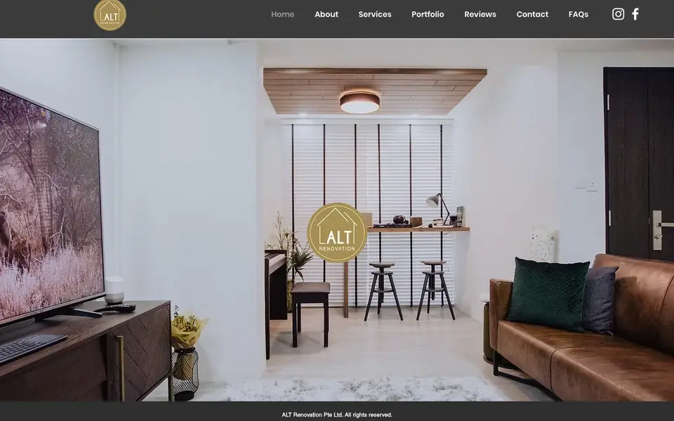 ALT Renovation website homepage, 4 Oct 2026