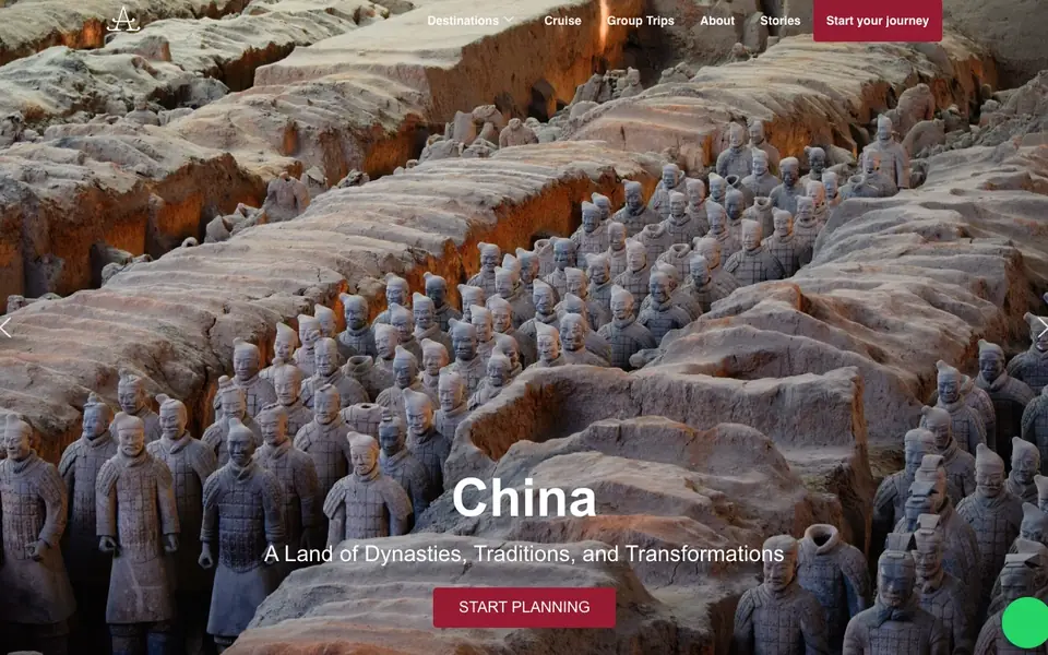 Amala Destinations website homepage, 4 Oct 2026