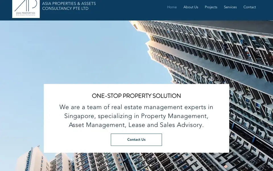 Asia Properties & Assets Consultancy website homepage, 4 Oct 2026