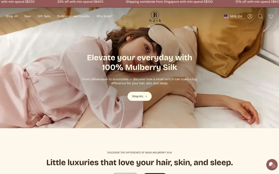 BASK website homepage, 4 Oct 2026