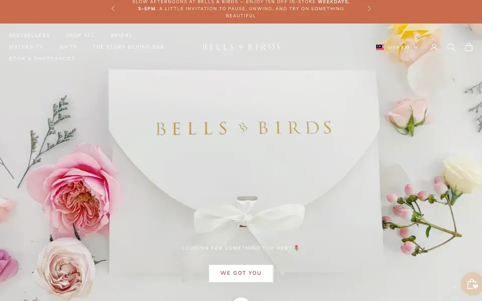 Bells & Birds website homepage, 4 Oct 2026