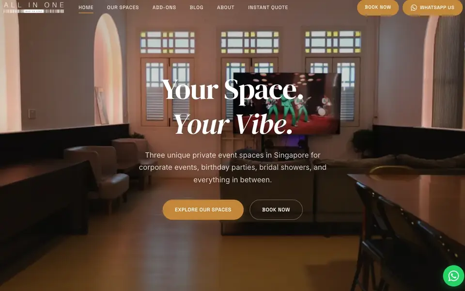 The Loft – All In One (BGL) website homepage, 4 Oct 2026