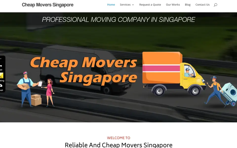 Cheap Movers website homepage, 4 Oct 2026