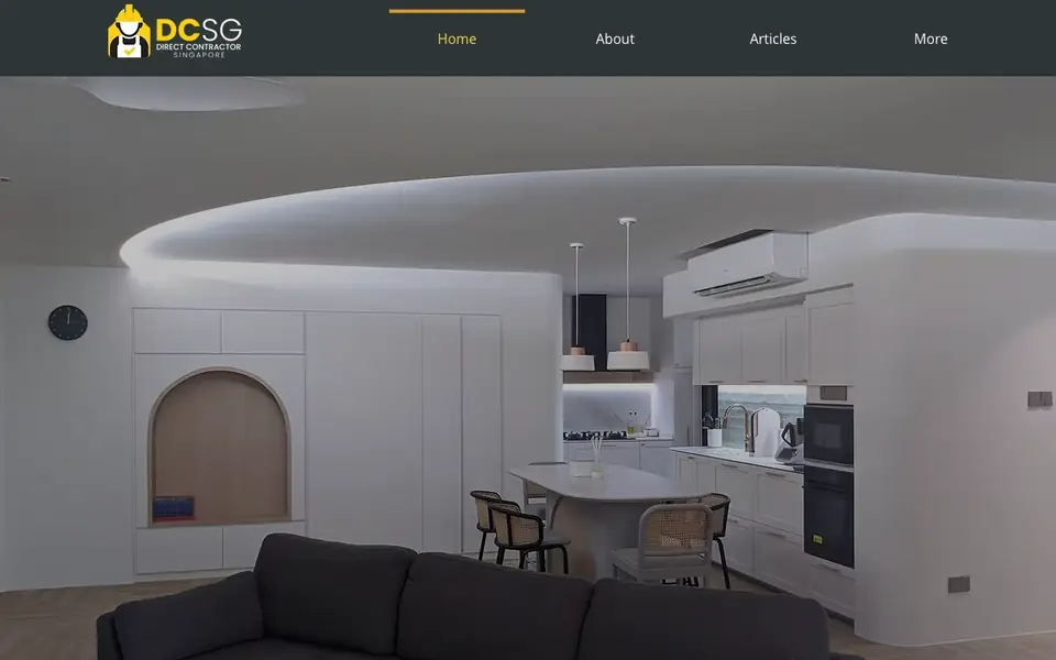 Direct Contractor Singapore website homepage, 4 Oct 2026
