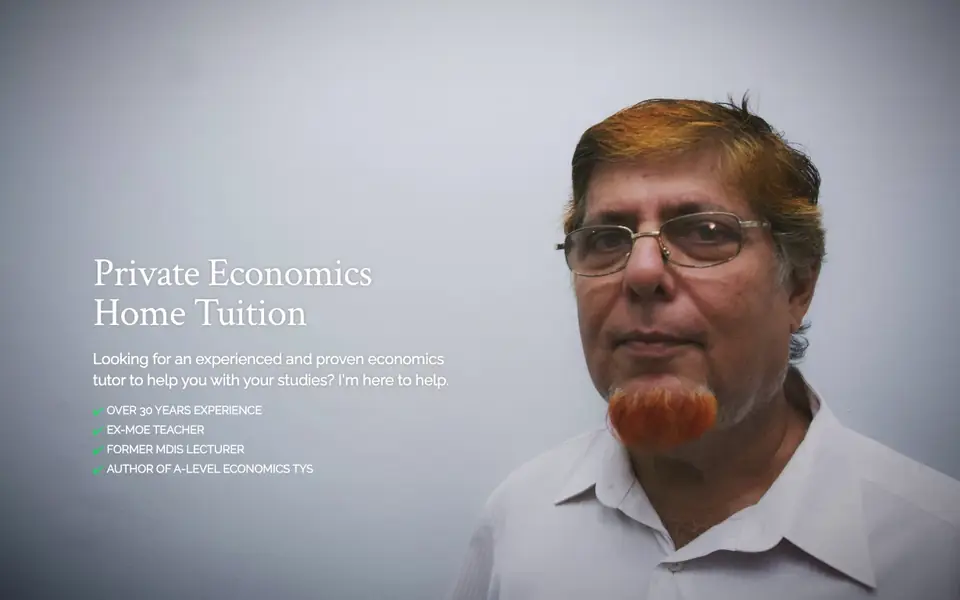 Economics Home Tuition website homepage, 4 Oct 2026