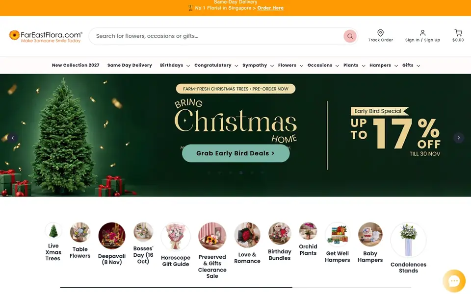 Far East Flora website homepage, 4 Oct 2026