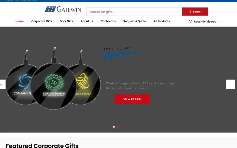 Gatewin Marketing website homepage, 4 Oct 2026