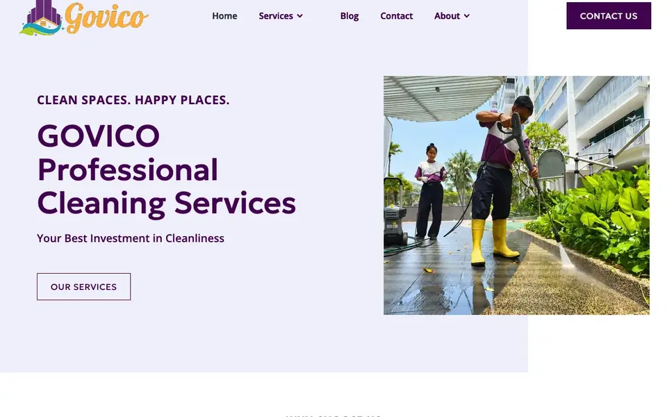 GOVICO Pte Ltd website homepage, 4 Oct 2026