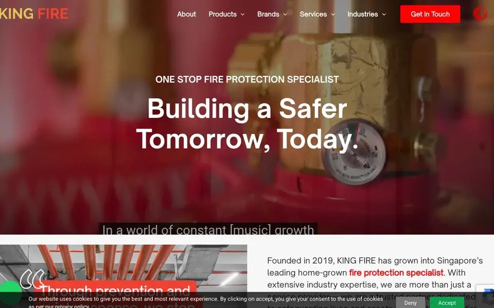 King Fire website homepage, 4 Oct 2026
