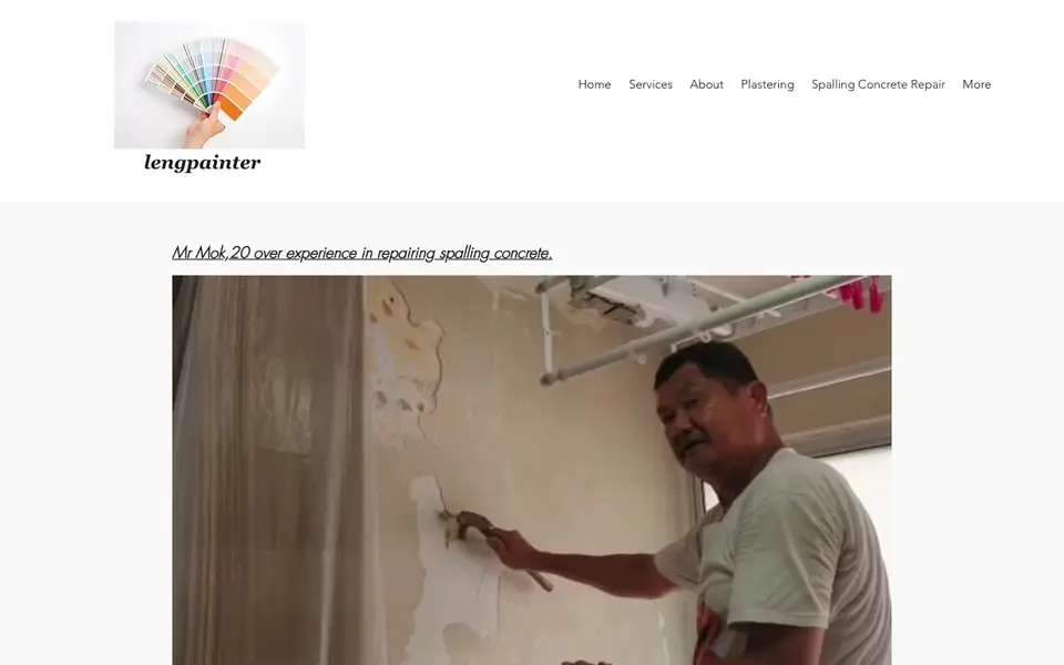 Lengpainter website homepage, 4 Oct 2026