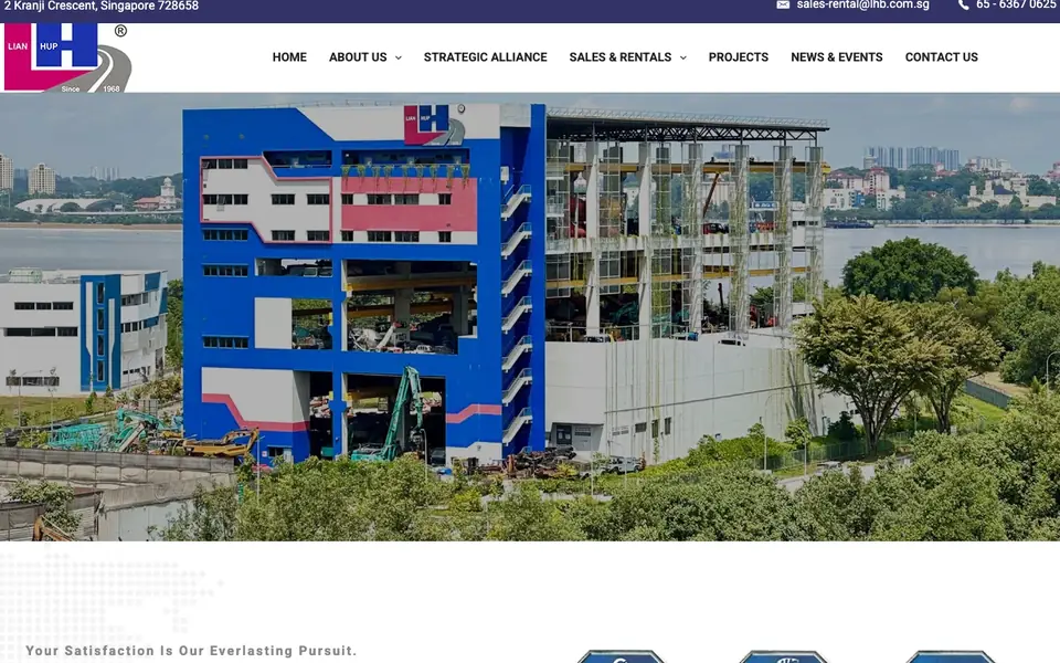 Lian Hup Brothers Pte Ltd website homepage, 4 Oct 2026