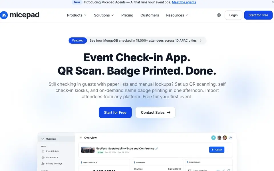 Micepad website homepage, 4 Oct 2026