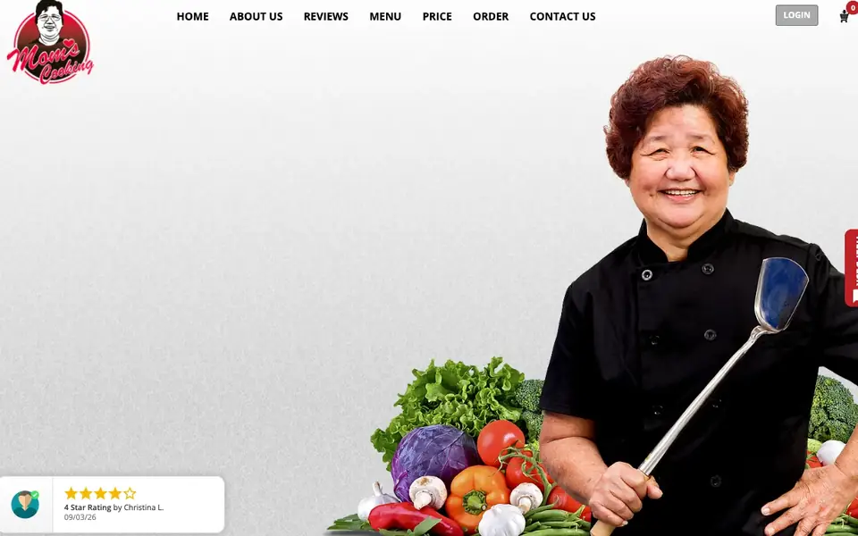 Mom’s Cooking Pte Ltd website homepage, 4 Oct 2026