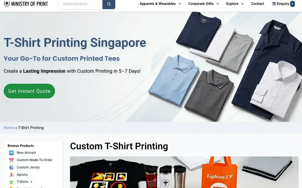 Ministry Of Print website homepage, 4 Oct 2026