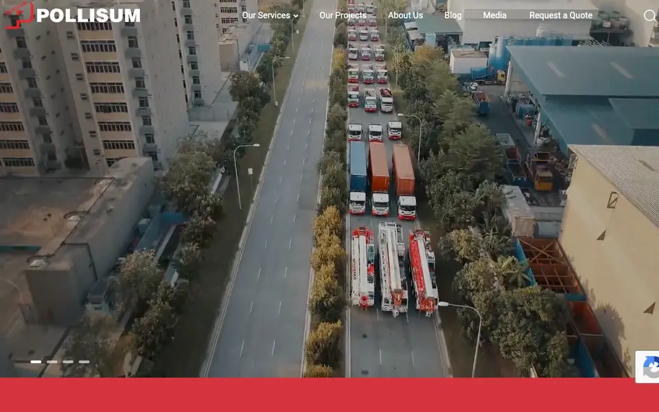 Pollisum website homepage, 4 Oct 2026
