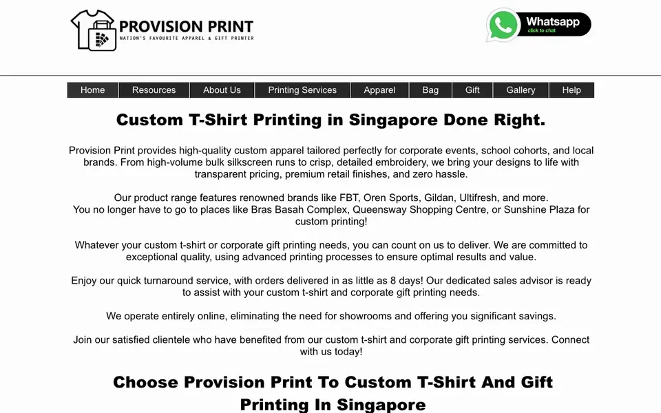 Provision Print website homepage, 4 Oct 2026