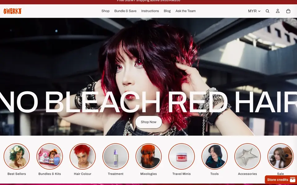 Qwerky Colour website homepage, 4 Oct 2026