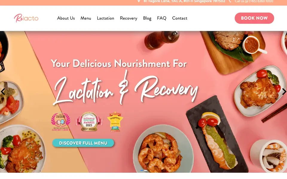 ReLacto website homepage, 4 Oct 2026
