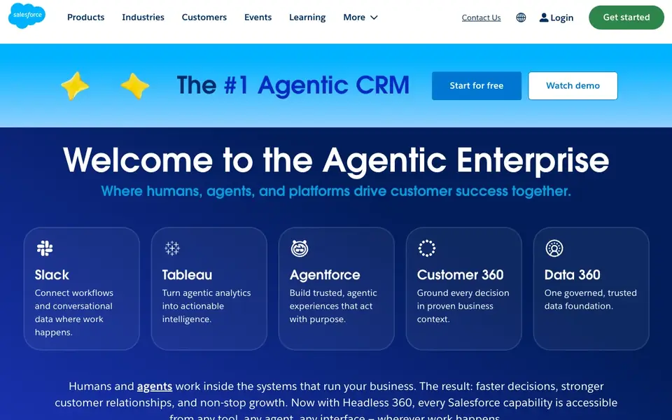 Salesforce Essentials website homepage, 4 Oct 2026