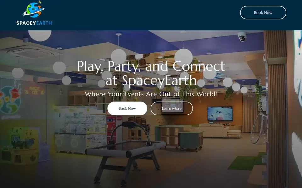 SpaceyEarth website homepage, 4 Oct 2026