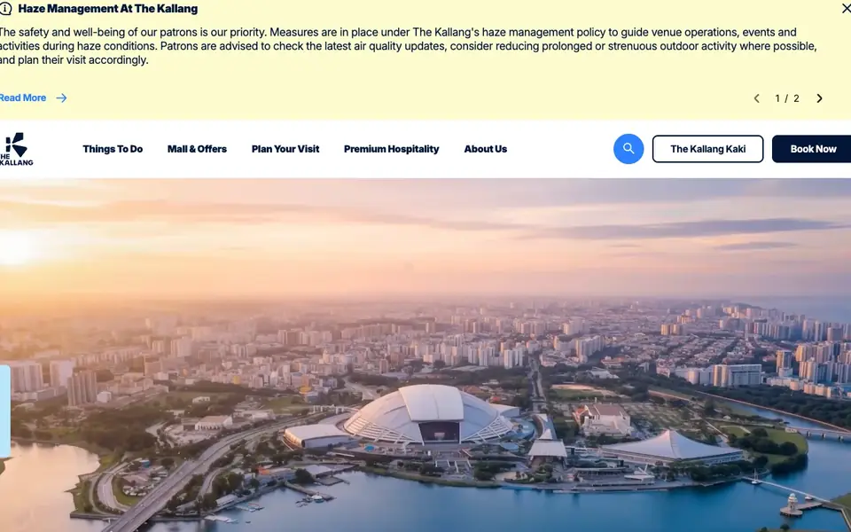 OCBC Aquatic Centre website homepage, 4 Oct 2026