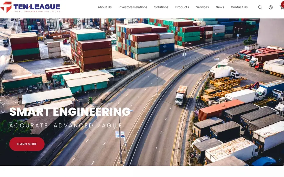 Ten League website homepage, 4 Oct 2026
