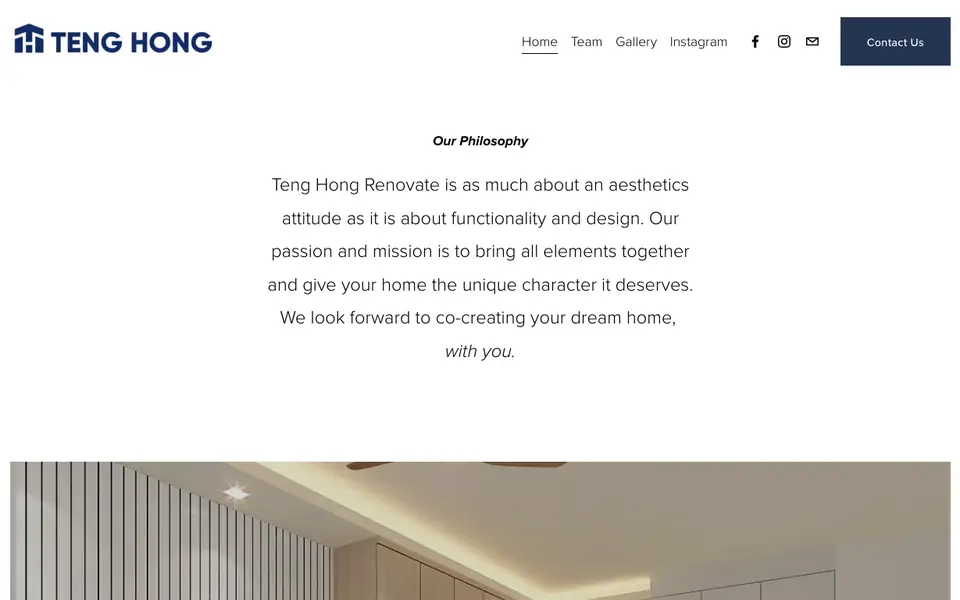 Teng Hong Renovate website homepage, 4 Oct 2026