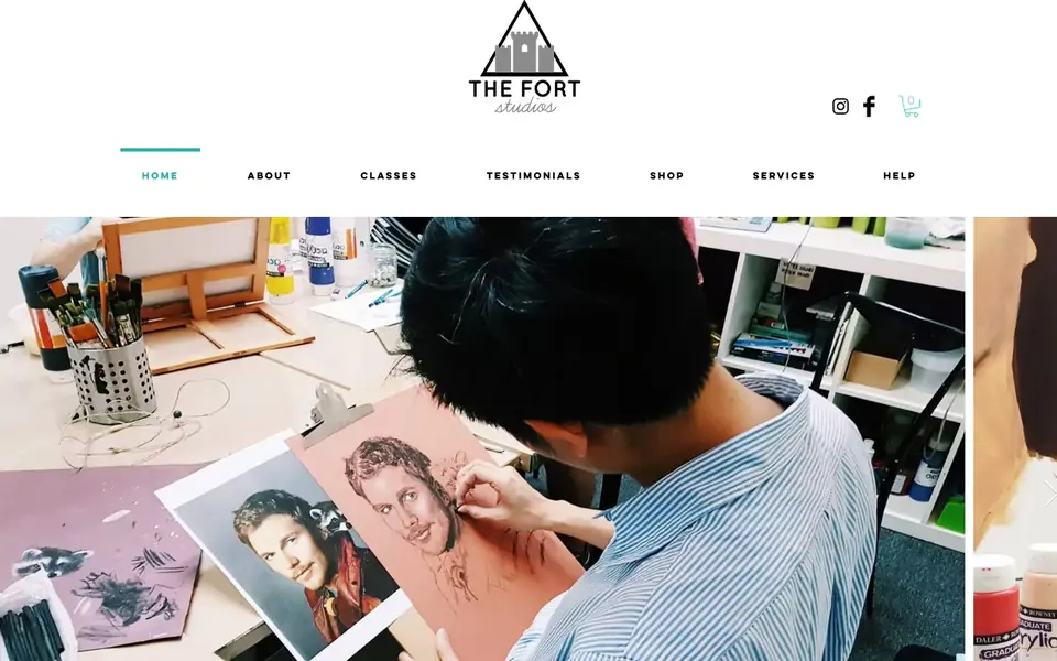 The Fort Studios website homepage, 4 Oct 2026
