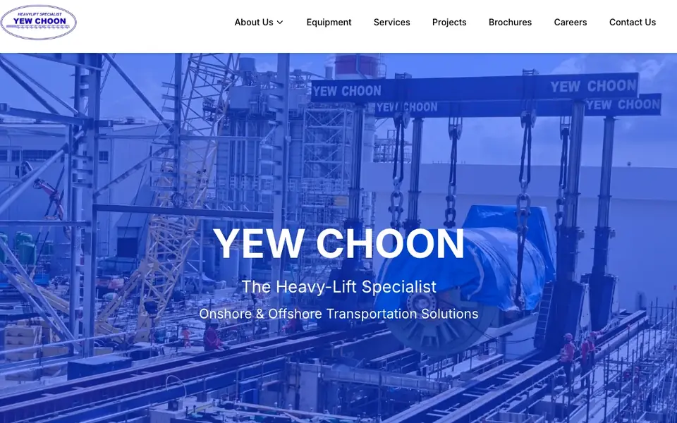 Yew Choon Pte Ltd website homepage, 4 Oct 2026