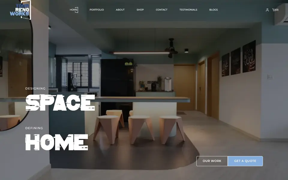Your Reno Works website homepage, 4 Oct 2026